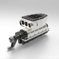 ENJOMOR All-Metal Supercharger for ENJOMOR V12 GS-V12 High Performance Engine Model - stirlingkit