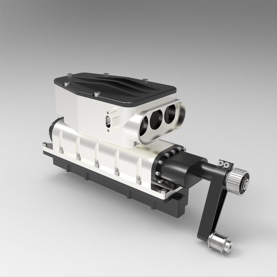 ENJOMOR All-Metal Supercharger for ENJOMOR V12 GS-V12 High Performance Engine Model - stirlingkit