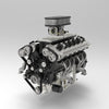 ENJOMOR V12 GS-V12 72CC Large Scale V12 DOHC Four-Stroke Gasoline Engine Model Water-Cooled Electric Start - stirlingkit