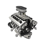 ENJOMOR V12 GS-V12 72CC Large Scale V12 DOHC Four-Stroke Gasoline Engine Model Water-Cooled Electric Start - stirlingkit