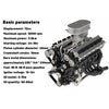ENJOMOR V12 GS-V12 72CC Large Scale V12 DOHC Four-Stroke Gasoline Engine Model Water-Cooled Electric Start - stirlingkit