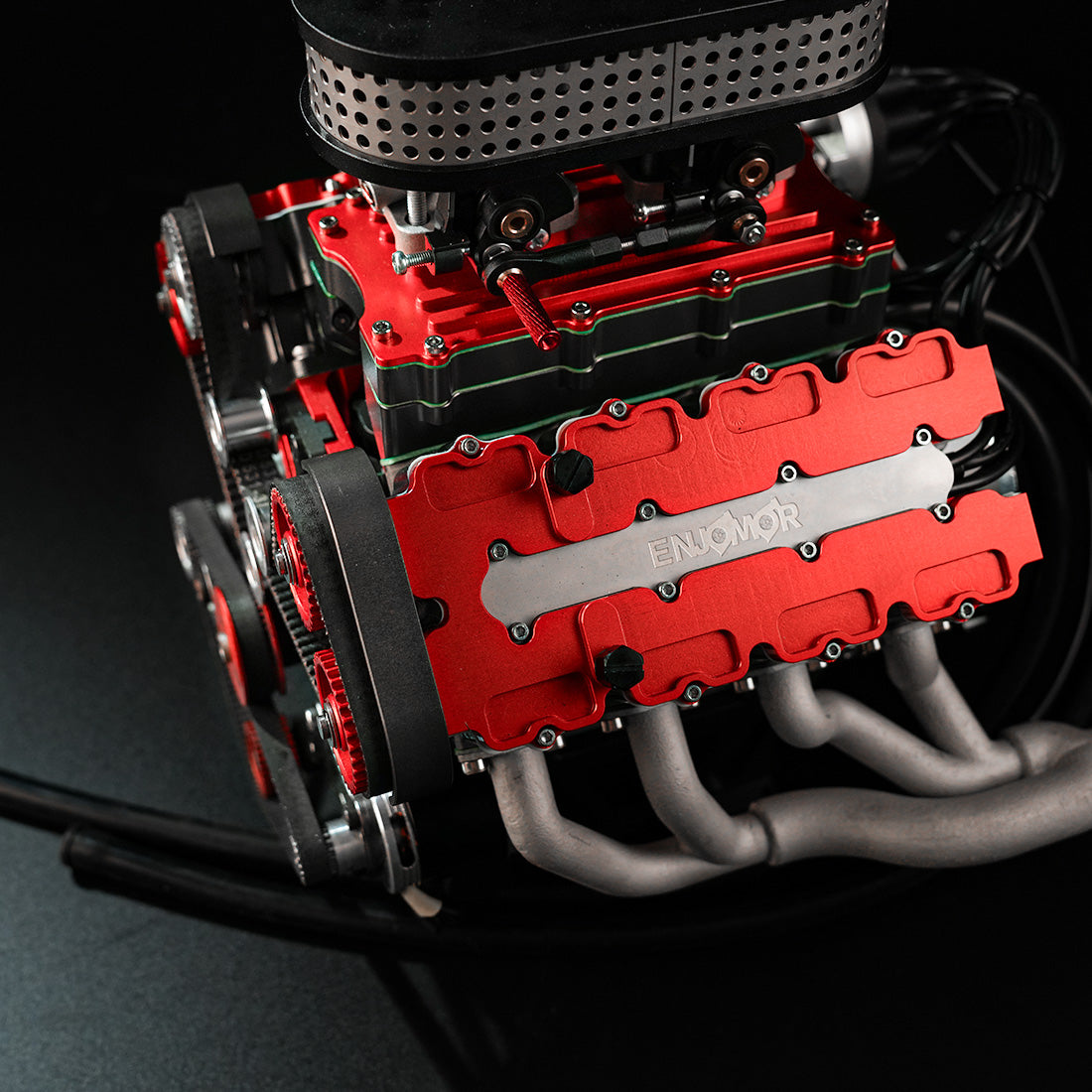 ENJOMOR V8 78CC GS-V8 Working Scale Model Engine Gas DOHC 4 Stroke Water-cooled - stirlingkit