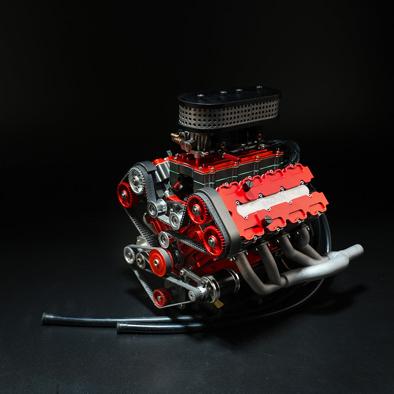 ENJOMOR V8 78CC GS-V8 Working Scale Model Engine Gas DOHC 4 Stroke ...
