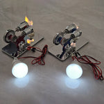 ENJOMOR γ-Type Hot Air Stirling Engine Generator Model with LED Bulb STEM Toy - stirlingkit