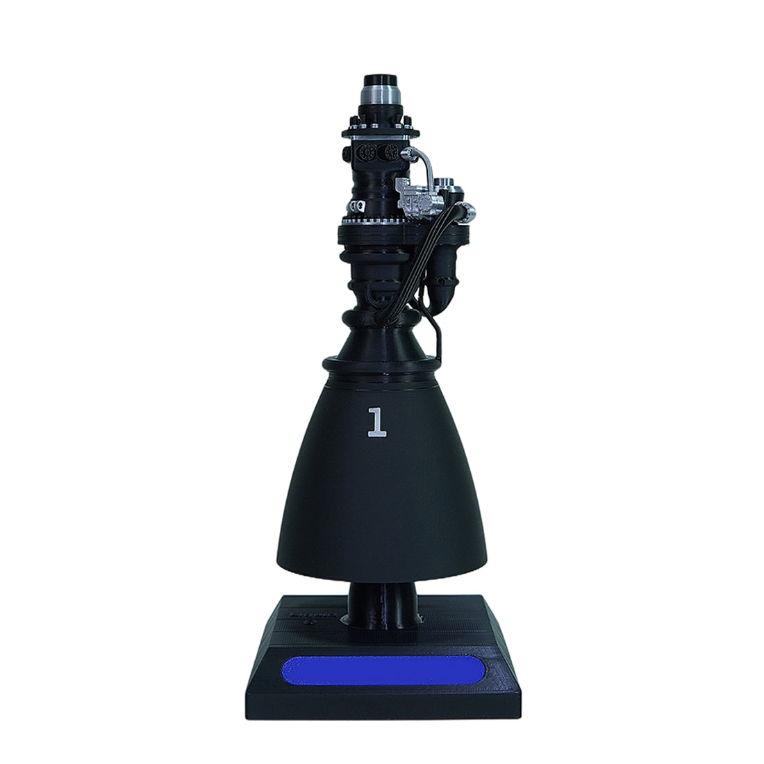 F9-Style Rocket Engine Model 3D Printed Space Propulsion Replica with LED Base - stirlingkit