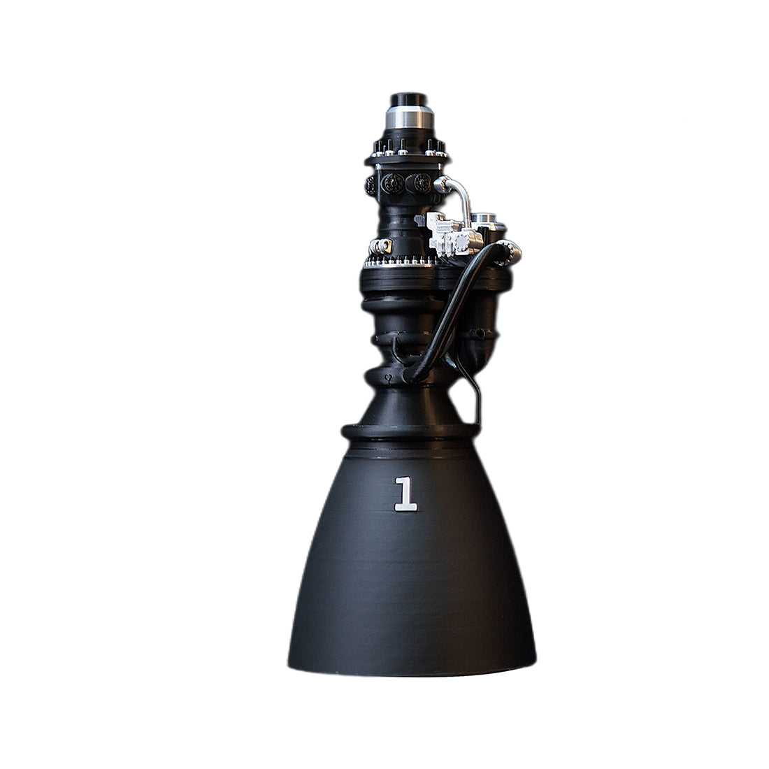 F9-Style Rocket Engine Model 3D Printed Space Propulsion Replica with LED Base - stirlingkit