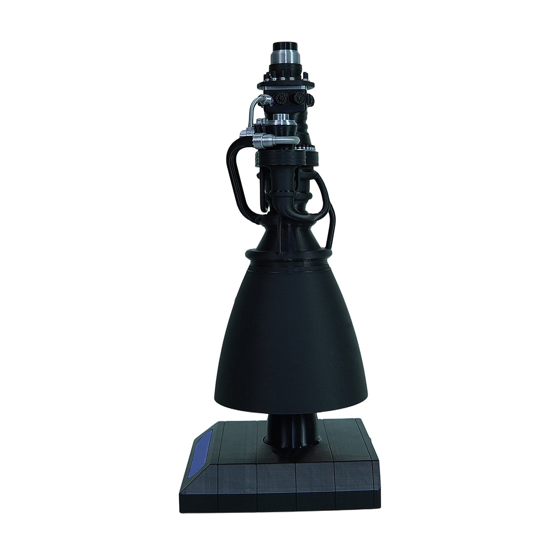 F9-Style Rocket Engine Model 3D Printed Space Propulsion Replica with LED Base - stirlingkit