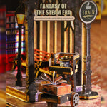 Fantasy of The Steam Era Railtrack Ethereal City 3D Wooden Model Building Kit