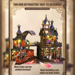 Fantasy of The Steam Era Railtrack Ethereal City 3D Wooden Model Building Kit