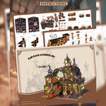 Fantasy of The Steam Era Railtrack Ethereal City 3D Wooden Model Building Kit