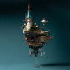 Fantasy Steampunk Large Blue Castle 3D Wooden Model Building Kit 699PCS