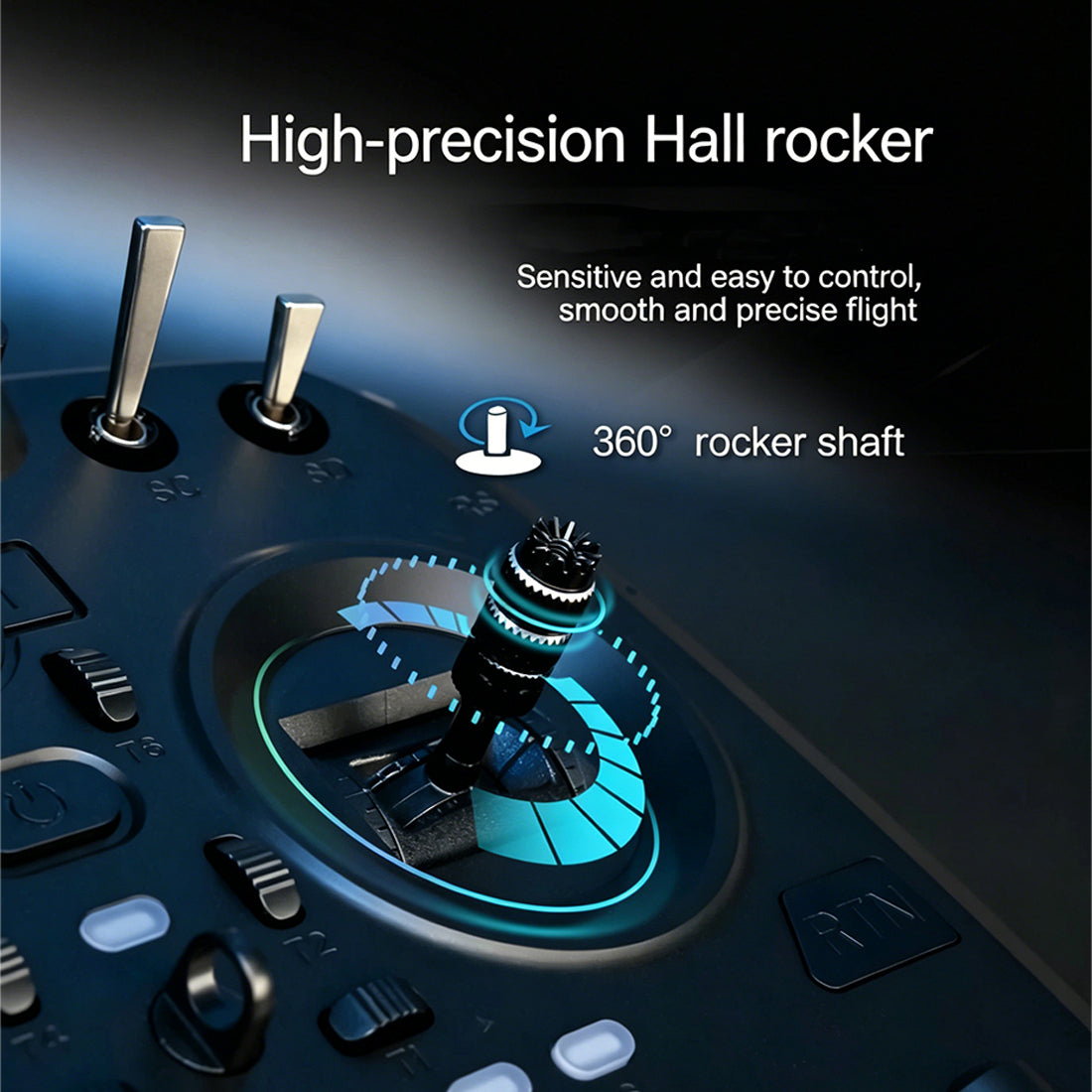 FatFish F16 FPV RC Radio Transmitter ELRS With 5.8 Video Receiver & Screen - stirlingkit