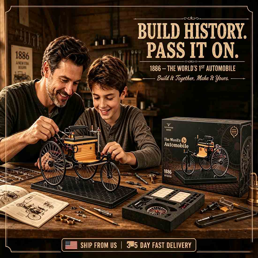 Teching World's 1st Car Build Your Own Automobile Model Building Kits 430pcs DM229