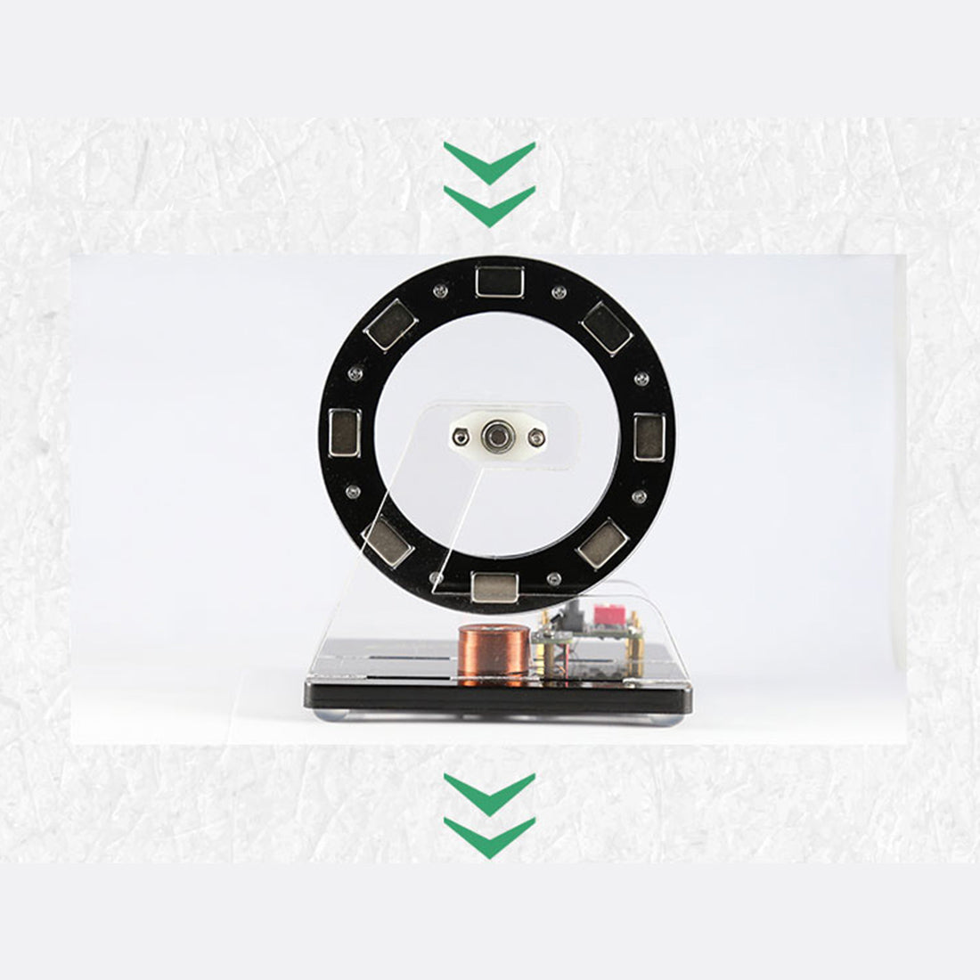 Ferris Wheel Hall Sensor Motor Model Mini Brushless Bedini Motor - stirlingkit