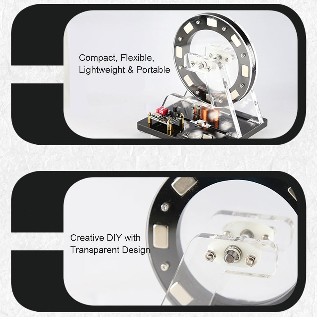 Ferris Wheel Hall Sensor Motor Model Mini Brushless Bedini Motor - stirlingkit