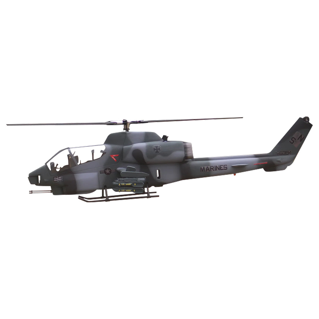 FLISHRC FL500 AH-1 Cobra 500-Class Large Scale GPS RC Helicopter Model with L7 Flight Controller 2.4G 6CH RTF - stirlingkit