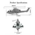 FLISHRC FL500 AH-1 Cobra 500-Class Large Scale GPS RC Helicopter Model with L7 Flight Controller 2.4G 6CH RTF - stirlingkit