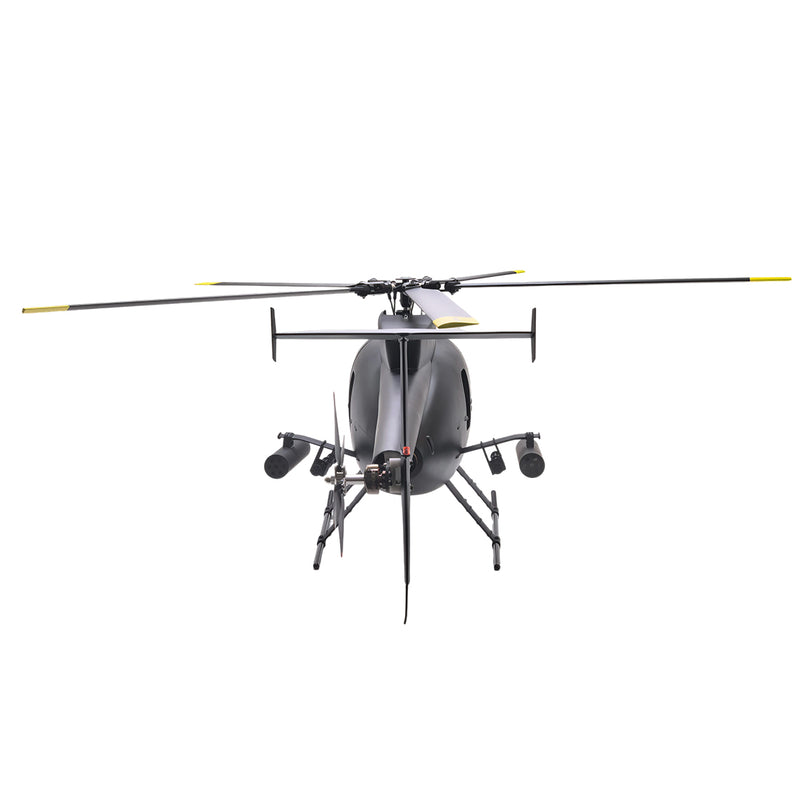 FLISHRC FL500 AH-6 Little Bird Super Large Scale RC Helicopter Model 500-Class 2.4G 6CH with L7 Flight Controller RTF - stirlingkit