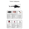 FLISHRC FL500 Air-wolf Pro 500-Class Huge Scale RC Helicopter Model with 4-Mode Positioning GPS 2.4G 6CH - stirlingkit