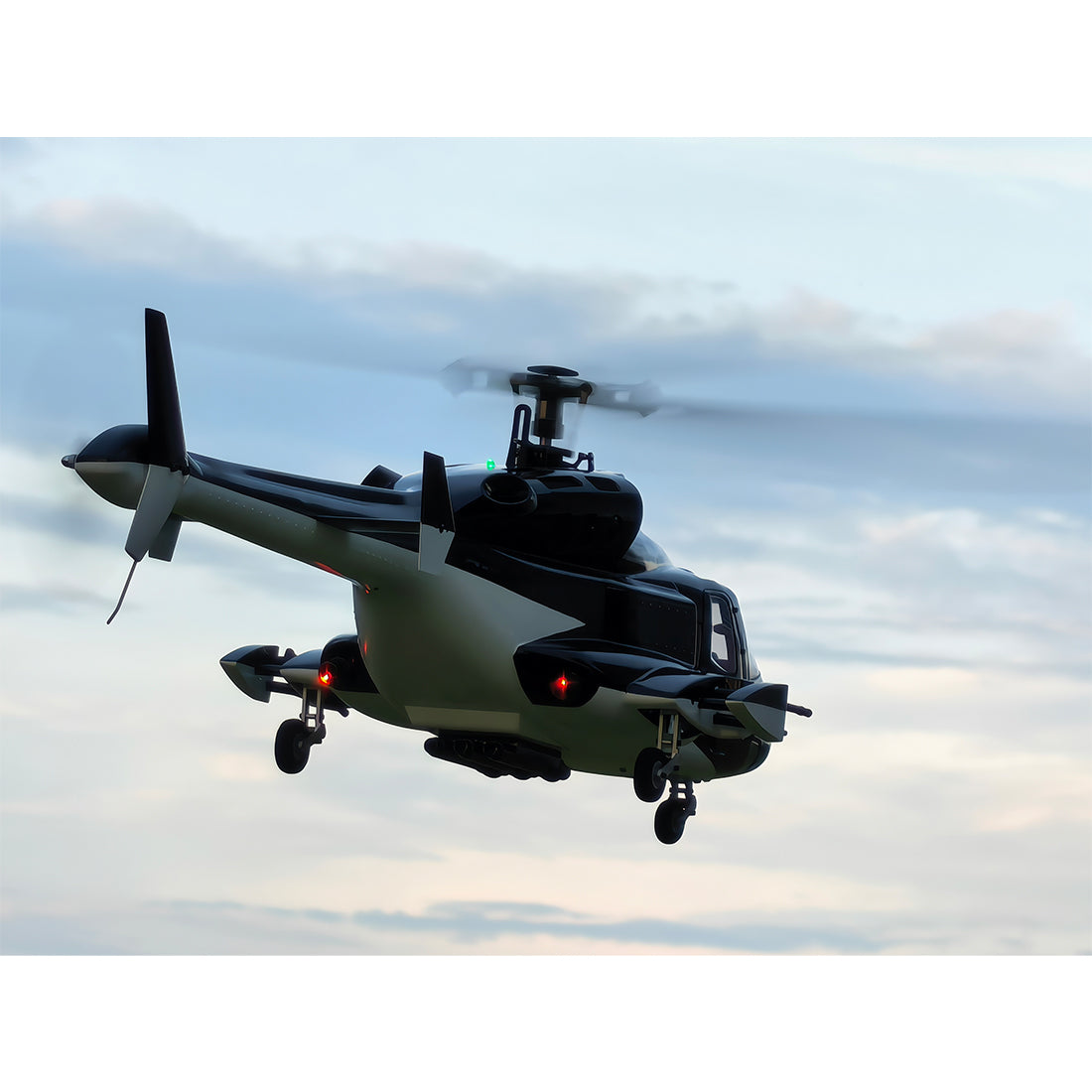 FLISHRC FL500 Air-wolf Pro 500-Class Huge Scale RC Helicopter Model with 4-Mode Positioning GPS 2.4G 6CH - stirlingkit