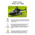 FLISHRC FL500 Air-wolf Pro 500-Class Huge Scale RC Helicopter Model with 4-Mode Positioning GPS 2.4G 6CH - stirlingkit