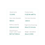 FLISHRC FL500 Air-wolf Pro 500-Class Huge Scale RC Helicopter Model with 4-Mode Positioning GPS 2.4G 6CH - stirlingkit
