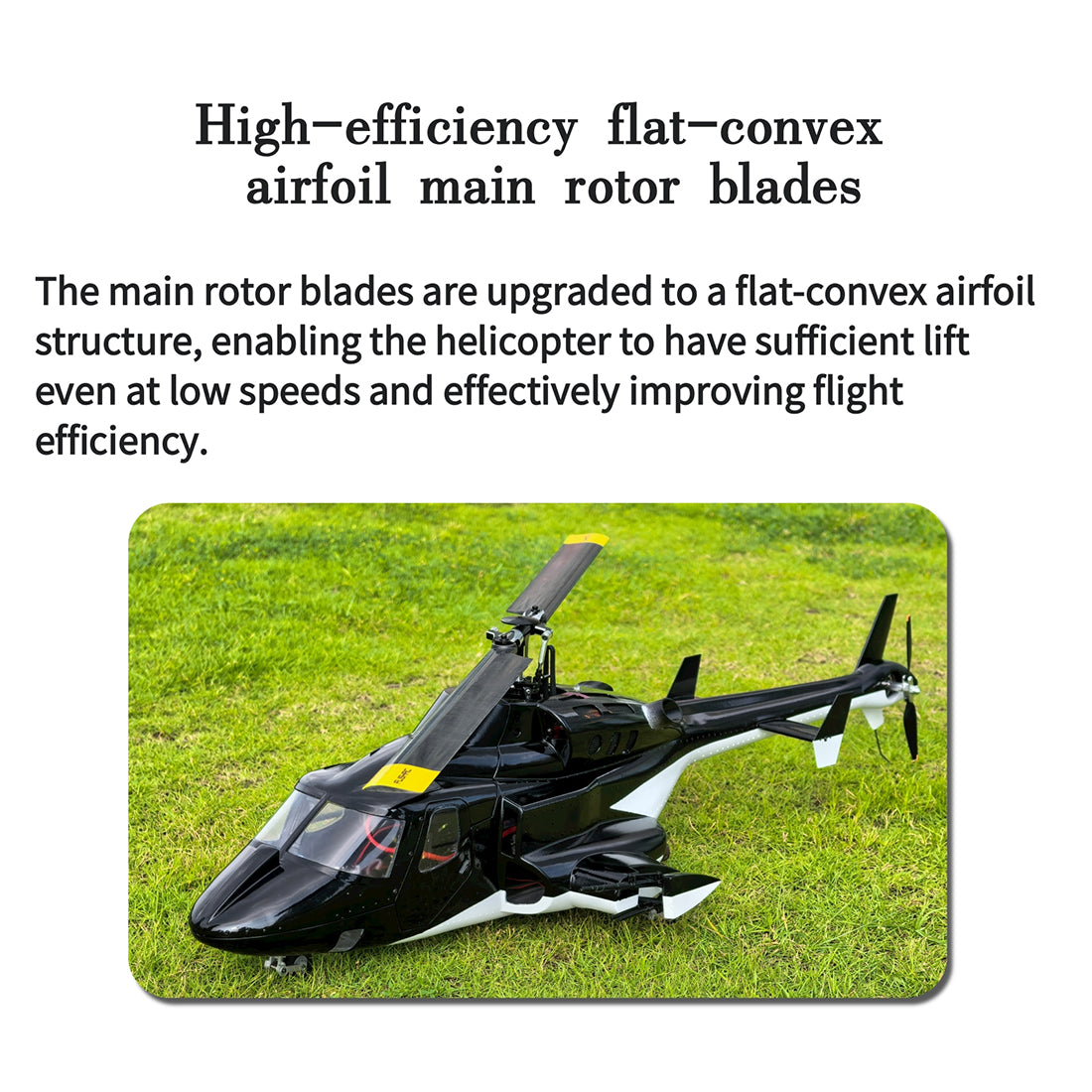 FLISHRC FL500 Air-wolf Pro 500-Class Huge Scale RC Helicopter Model with 4-Mode Positioning GPS 2.4G 6CH - stirlingkit