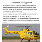 FLISHRC FL500 BO-105 500-Class 2.4G 6CH Large Scale GPS RC Helicopter Model RTF - stirlingkit