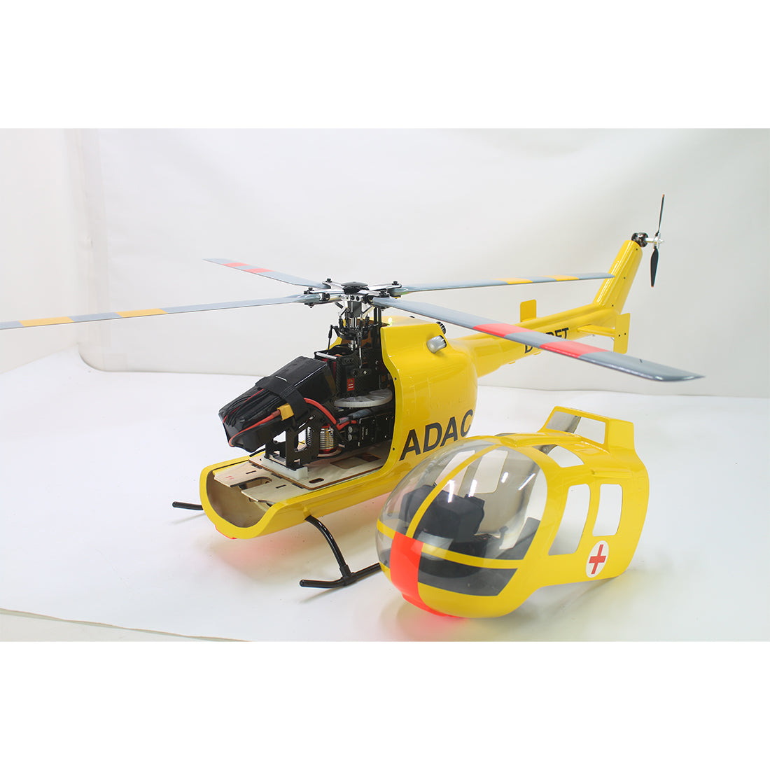 FLISHRC FL500 BO-105 500-Class 2.4G 6CH Large Scale GPS RC Helicopter Model RTF - stirlingkit
