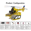 FLISHRC FL500 EC135 Super Scale 500 Size GPS RC Helicopter Model RTF with L7 Remote Controller - stirlingkit