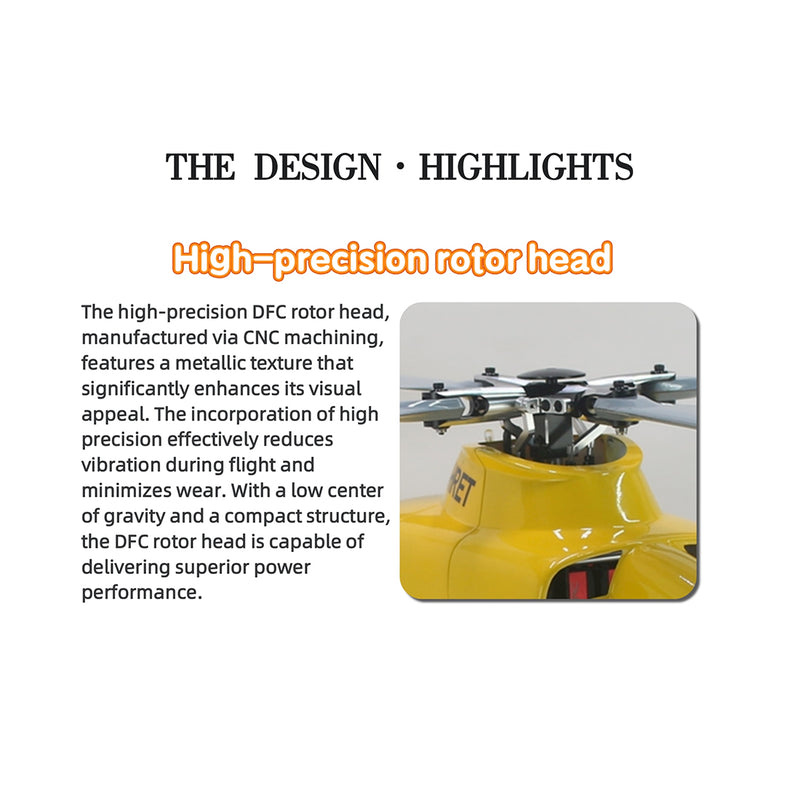 FLISHRC FL500 EC135 Super Scale 500 Size GPS RC Helicopter Model RTF with L7 Remote Controller - stirlingkit