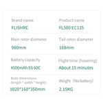 FLISHRC FL500 EC135 Super Scale 500 Size GPS RC Helicopter Model RTF with L7 Remote Controller - stirlingkit