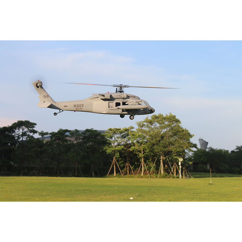 FLISHRC FL500 SH-60 Seahawk 500-Class 2.4G 6CH Large Scale GPS RC Helicopter Model with L7 Flight Controller Cockpit - stirlingkit