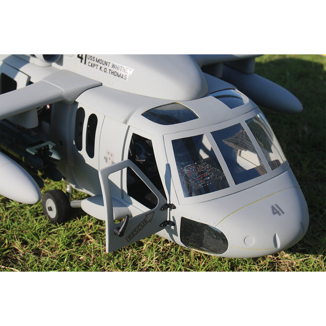 FLISHRC FL500 SH-60 Seahawk 500-Class 2.4G 6CH Large Scale GPS RC Helicopter Model with L7 Flight Controller Cockpit - stirlingkit