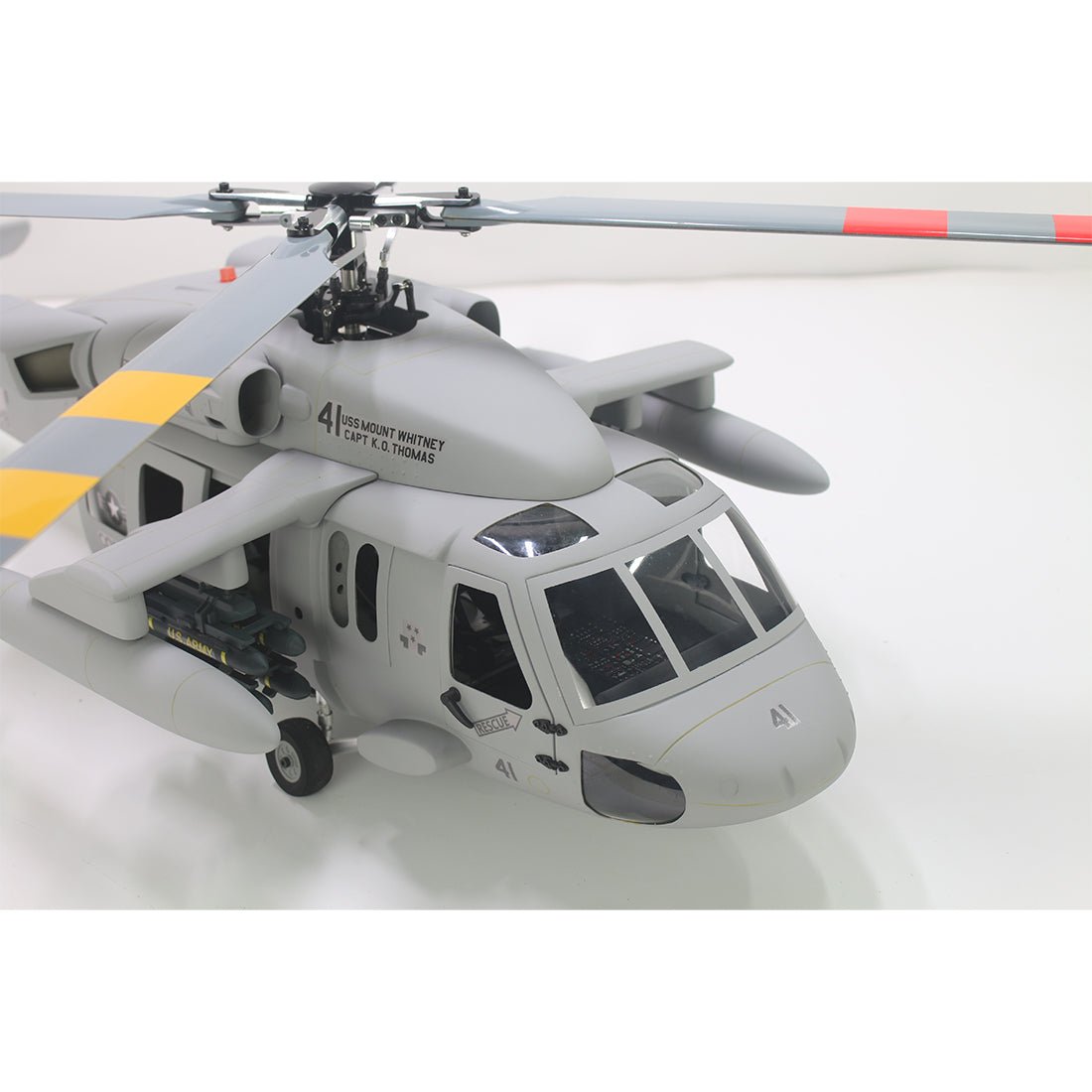 FLISHRC FL500 SH-60 Seahawk 500-Class 2.4G 6CH Large Scale GPS RC Helicopter Model with L7 Flight Controller Cockpit - stirlingkit