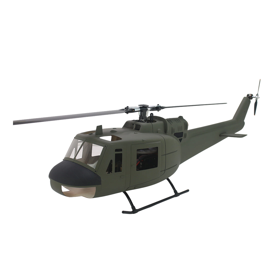 FLISHRC FL500 UH-1 Huey 500-Class Huge Scale GPS RC Helicopter Model 2.4G 6CH Gunship Model RTF - stirlingkit
