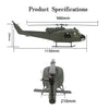 FLISHRC FL500 UH-1 Huey 500-Class Huge Scale GPS RC Helicopter Model 2.4G 6CH Gunship Model RTF - stirlingkit