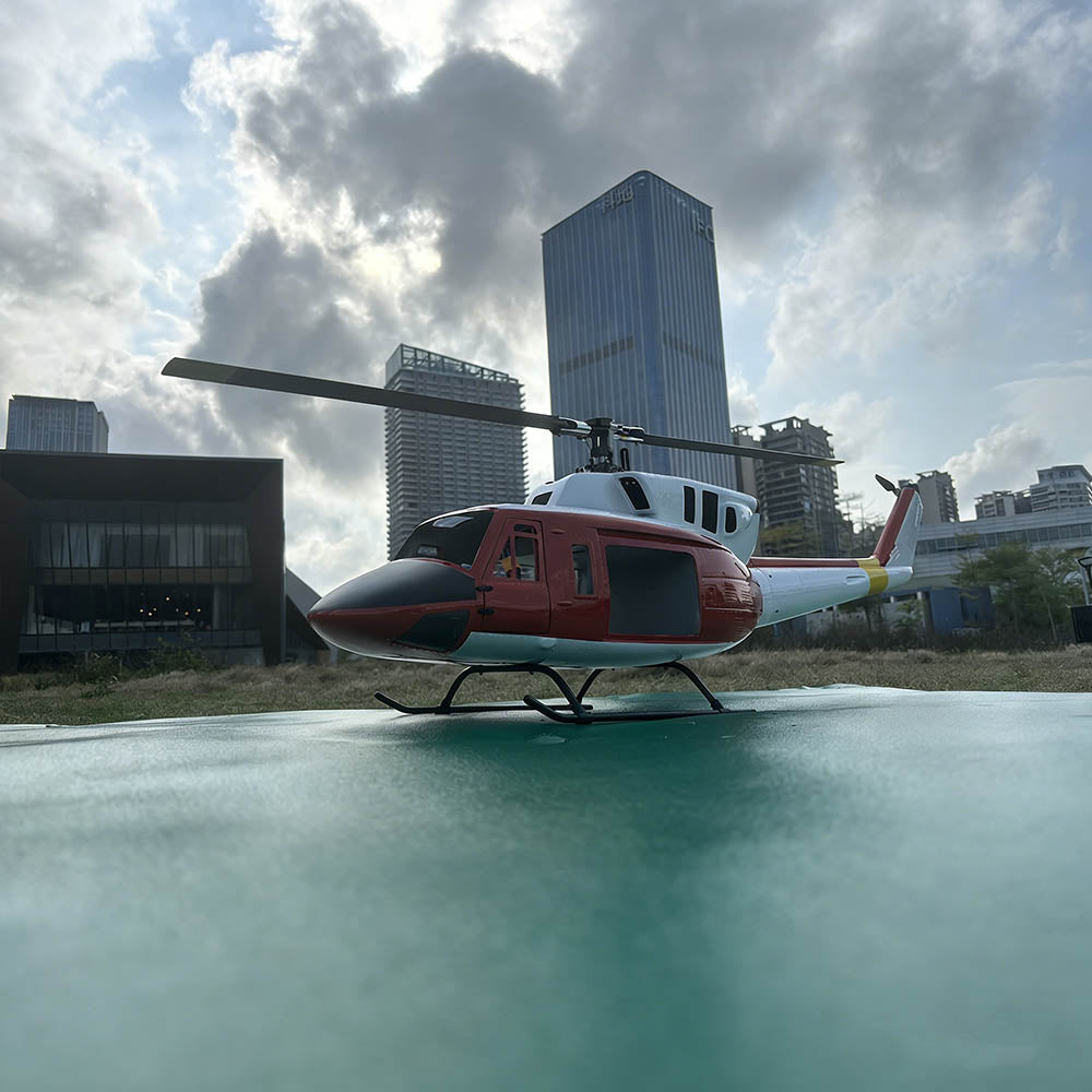 FLISHRC FL500 UH-1N Huey Marines 500 Sized Scale RC Helicopter Model 4-Mode Positioning GPS RTF - stirlingkit