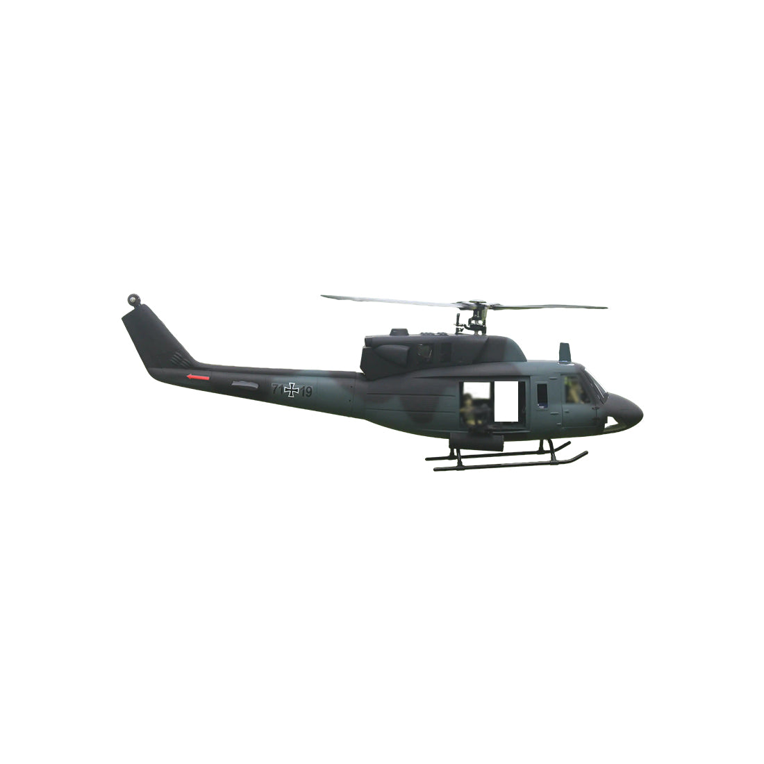 FLISHRC FL500 UH-1N Huey Marines 500 Sized Scale RC Helicopter Model 4-Mode Positioning GPS RTF - stirlingkit