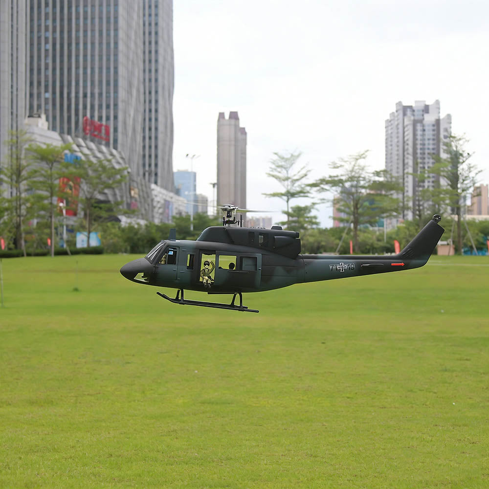 FLISHRC FL500 UH-1N Huey Marines 500 Sized Scale RC Helicopter Model 4-Mode Positioning GPS RTF - stirlingkit