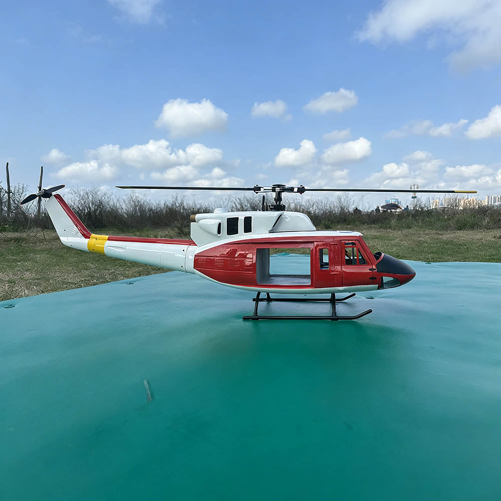 FLISHRC FL500 UH-1N Huey Marines 500 Sized Scale RC Helicopter Model 4-Mode Positioning GPS RTF - stirlingkit