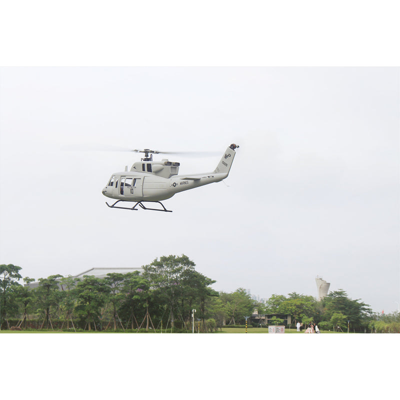 FLISHRC FL500 UH-1N Huey Marines 500 Sized Scale RC Helicopter Model 4-Mode Positioning GPS RTF - stirlingkit
