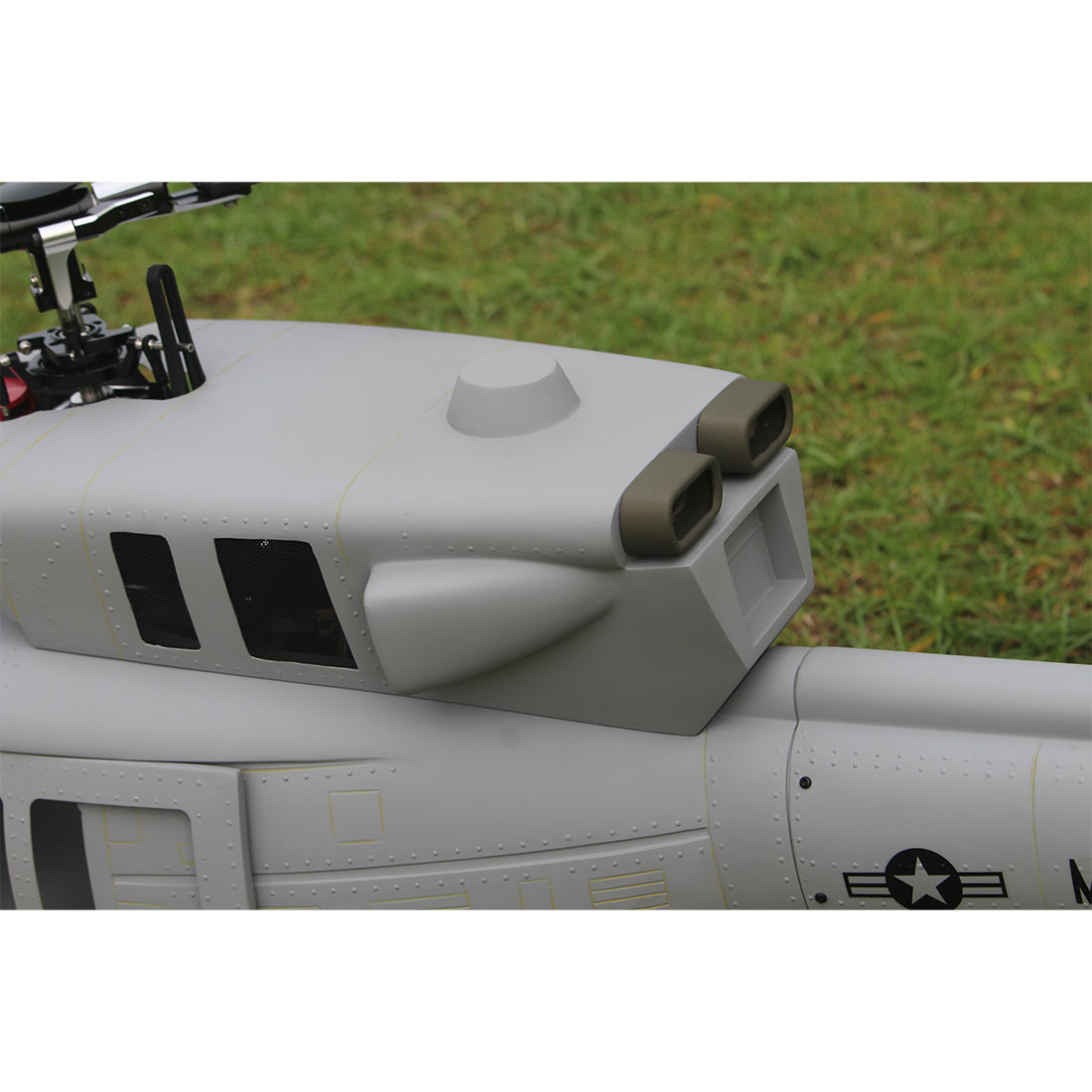 FLISHRC FL500 UH-1N Huey Marines 500 Sized Scale RC Helicopter Model 4-Mode Positioning GPS RTF - stirlingkit