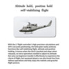 FLISHRC FL500 UH-1N Huey Marines 500 Sized Scale RC Helicopter Model 4-Mode Positioning GPS RTF - stirlingkit