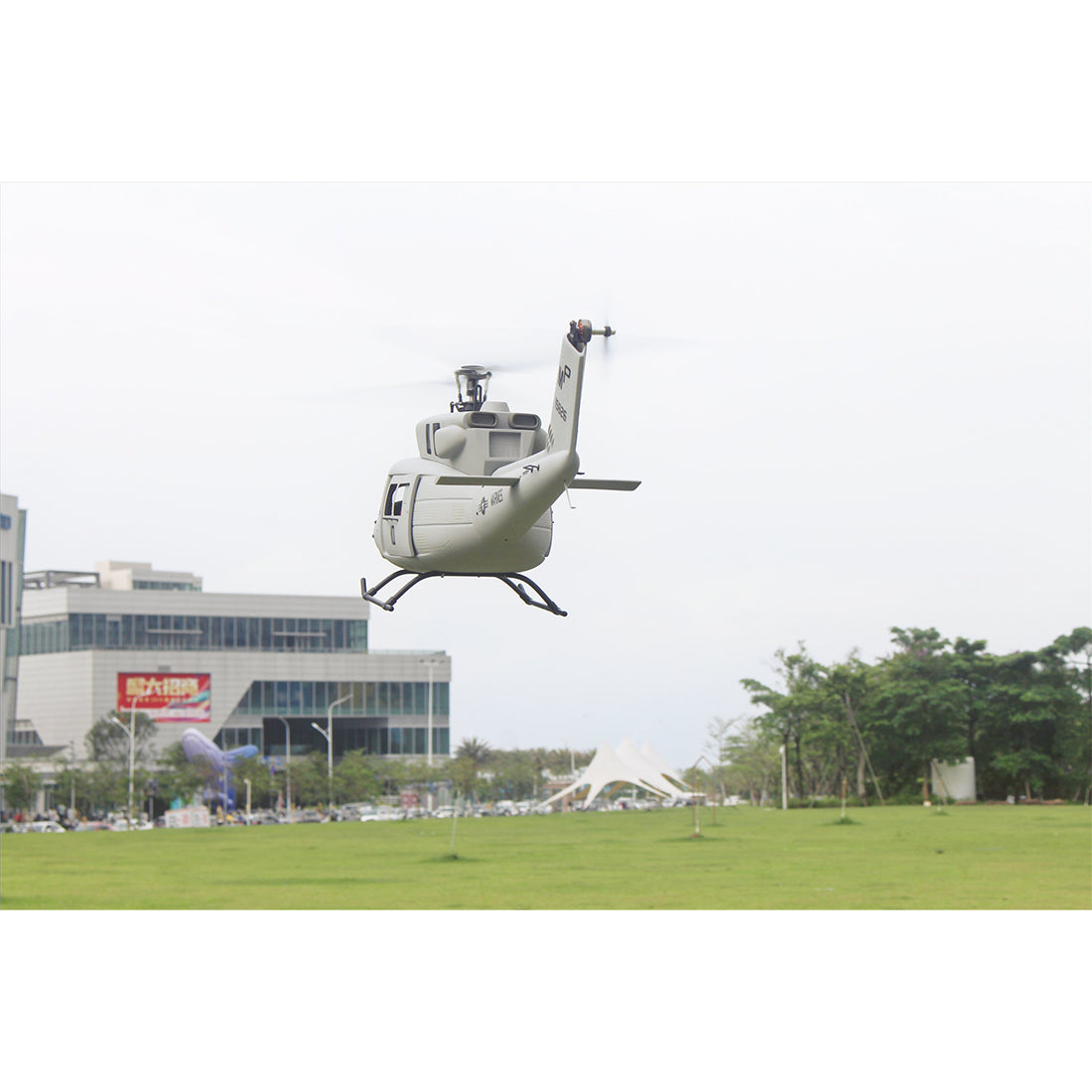 FLISHRC FL500 UH-1N Huey Marines 500 Sized Scale RC Helicopter Model 4-Mode Positioning GPS RTF - stirlingkit