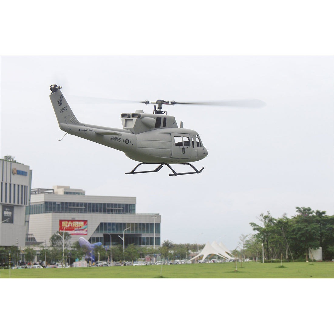 FLISHRC FL500 UH-1N Huey Marines 500 Sized Scale RC Helicopter Model 4-Mode Positioning GPS RTF - stirlingkit