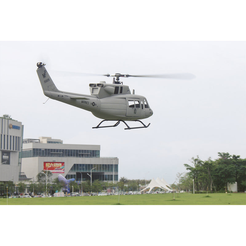 FLISHRC FL500 UH-1N Huey Marines 500 Sized Scale RC Helicopter Model 4-Mode Positioning GPS RTF - stirlingkit