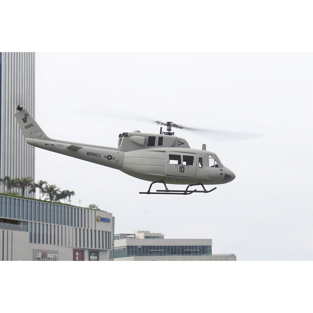 FLISHRC FL500 UH-1N Huey Marines 500 Sized Scale RC Helicopter Model 4-Mode Positioning GPS RTF - stirlingkit