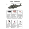 FLISHRC FL500 UH-60 Black Hawk 500-Class Large Scale GPS RC Helicopter Model 2.4G 6CH RTF - stirlingkit
