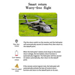 FLISHRC FL500 UH-60 Black Hawk 500-Class Large Scale GPS RC Helicopter Model 2.4G 6CH RTF - stirlingkit
